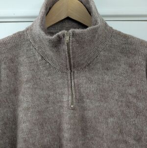 Vintage Sebsatex Quarter Zip 100% Alpaca Wool made in Peru Size L